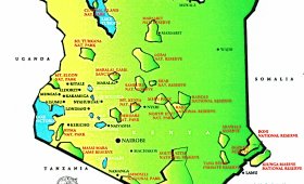 Kenya Tourist Map