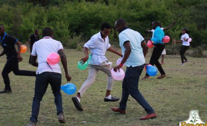 Team building at amboseli national park